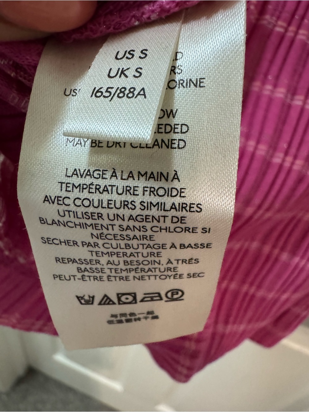 FREE PEOPLE Snowbunny Ribbed Off The Shoulder Top Pink size small - Picture 11 of 12